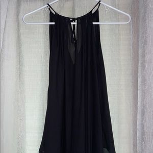 Women’s Black High Neck Tank Top